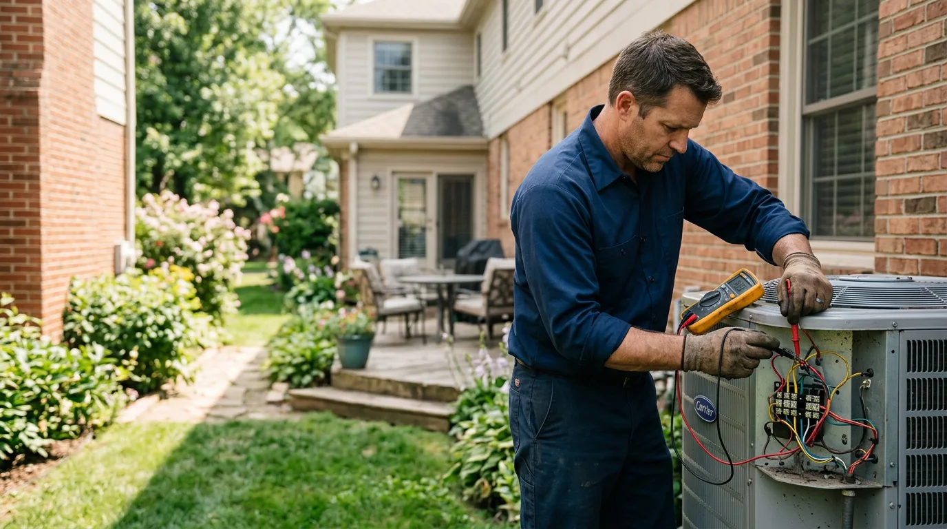 HVAC technician working near Marianna, PA